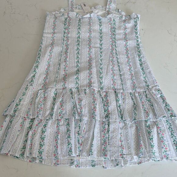 Janie and Jack Floral Puff Sleeve Chiffon Dress Size 18 - Picture 5 of 9